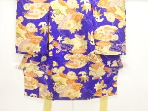 アンティーク　紋錦紗松楓菊模様着物